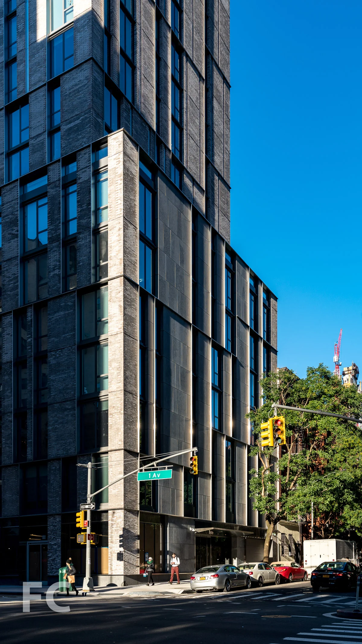 North facade at East 89th Street.