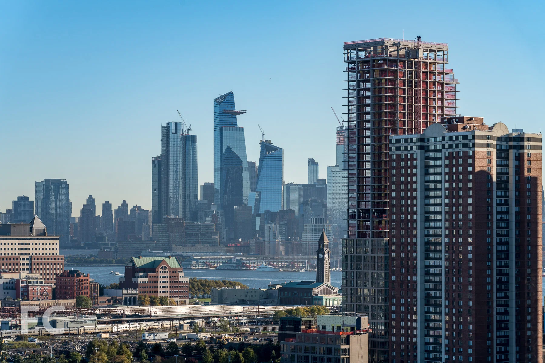 View towards Midtown from a residential terrace.