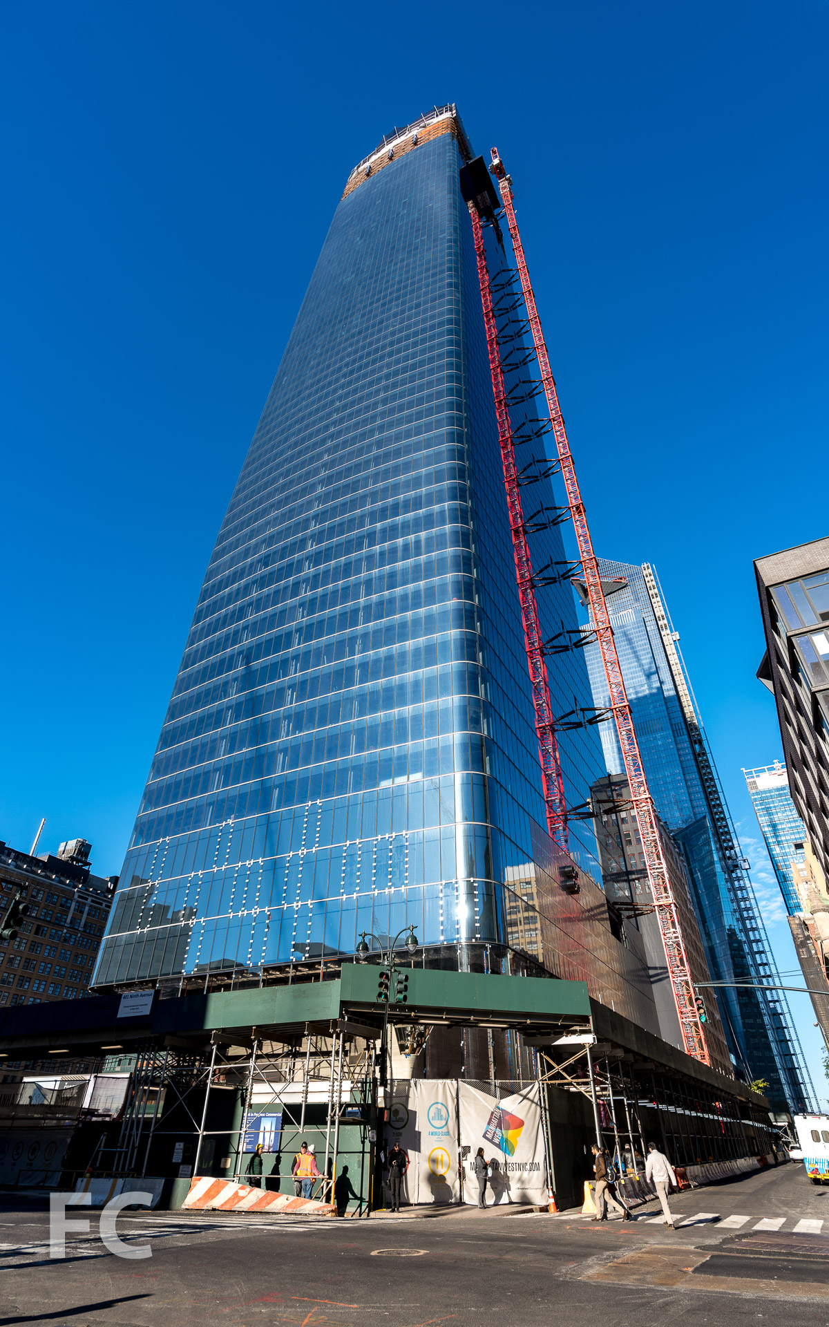 Northeast corner of One Manhattan West.