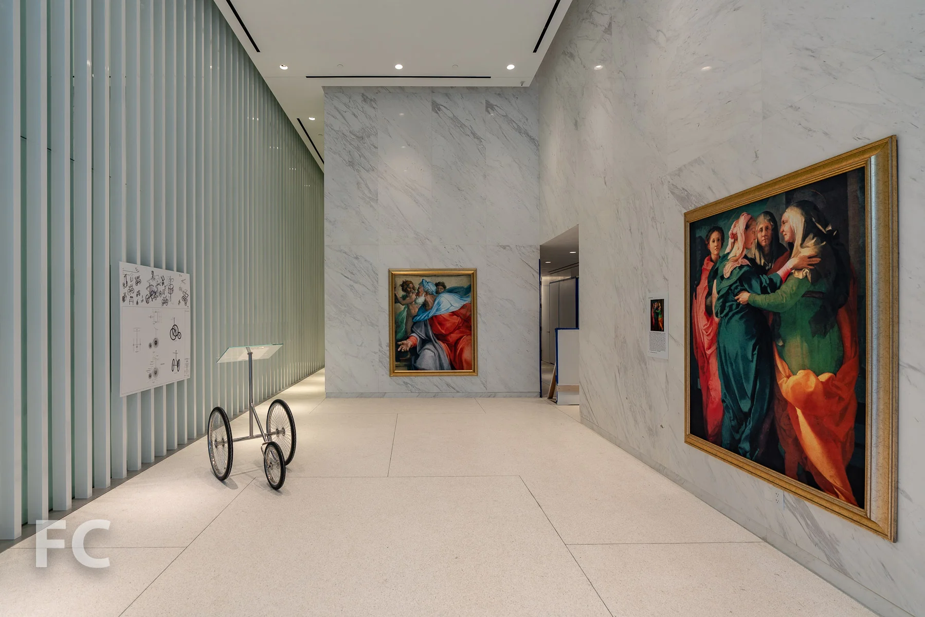 Residential lobby.