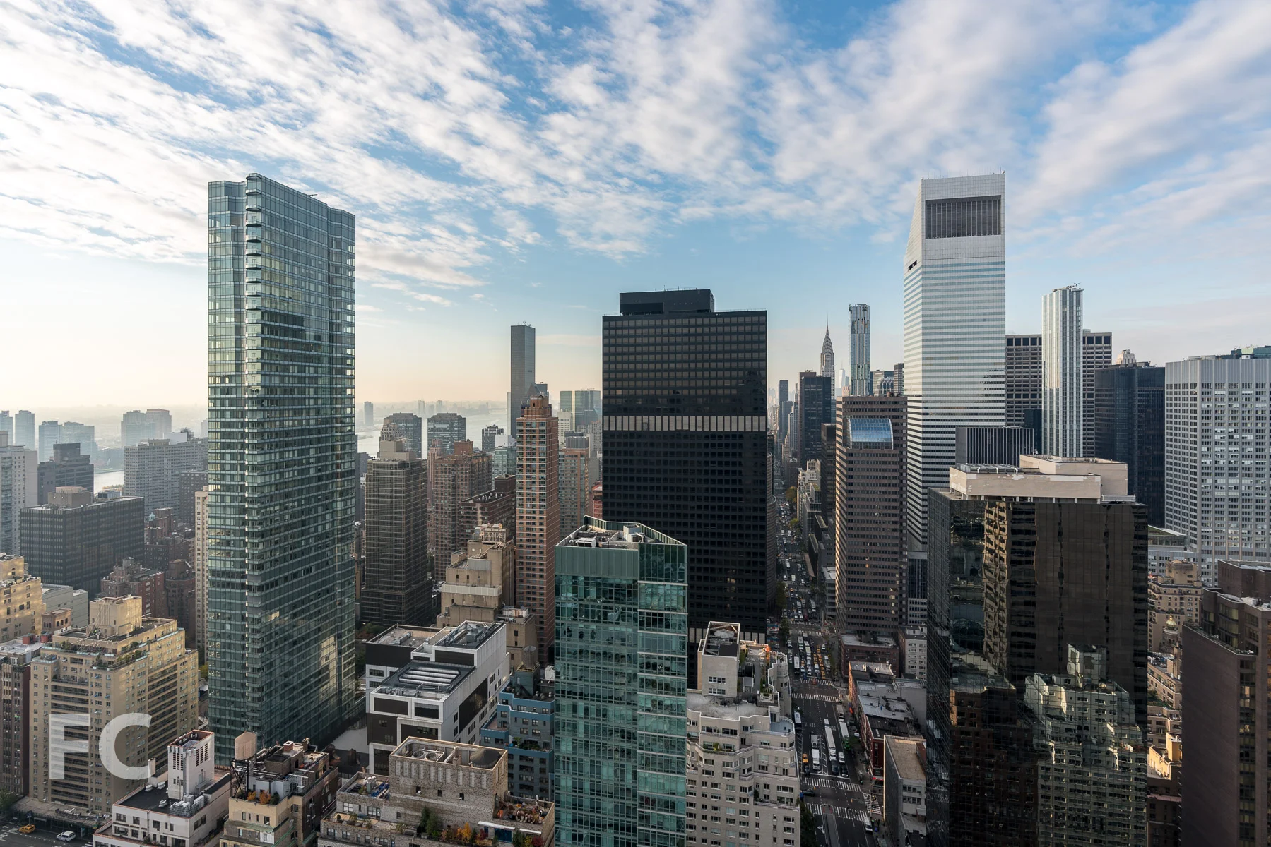 View to the south towards Midtown from the penthouse terrace.