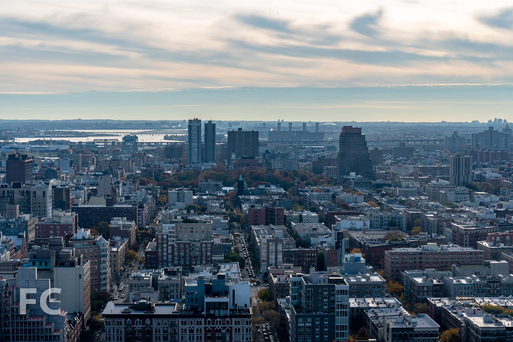 View east towards East Harlem from an upper floor.