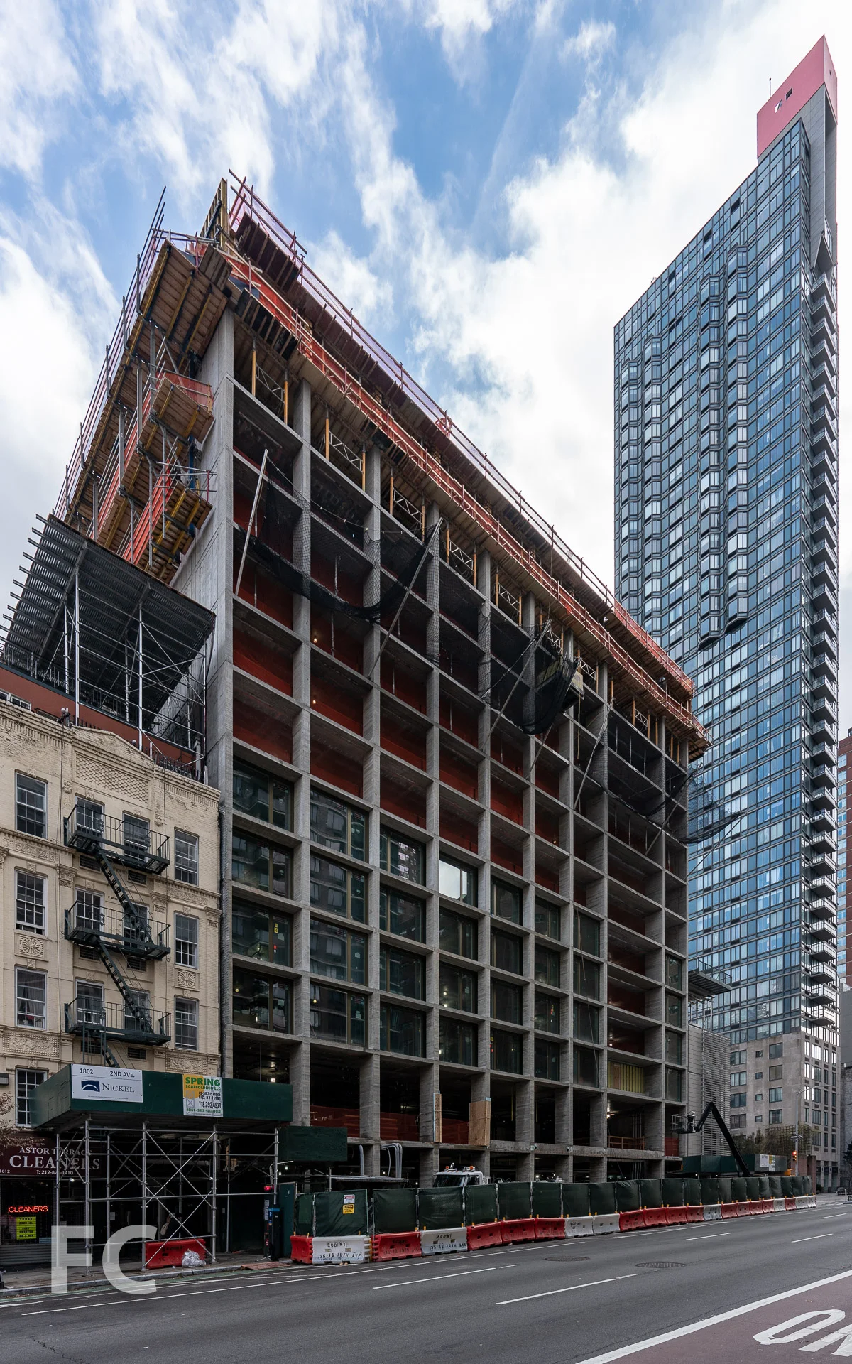 West facade from 2nd Avenue.