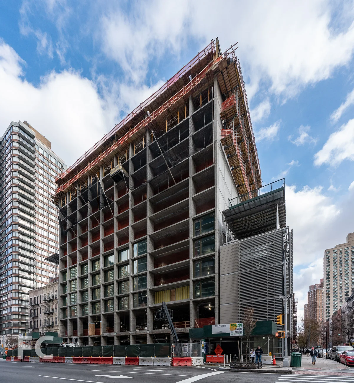 West facade from 2nd Avenue.