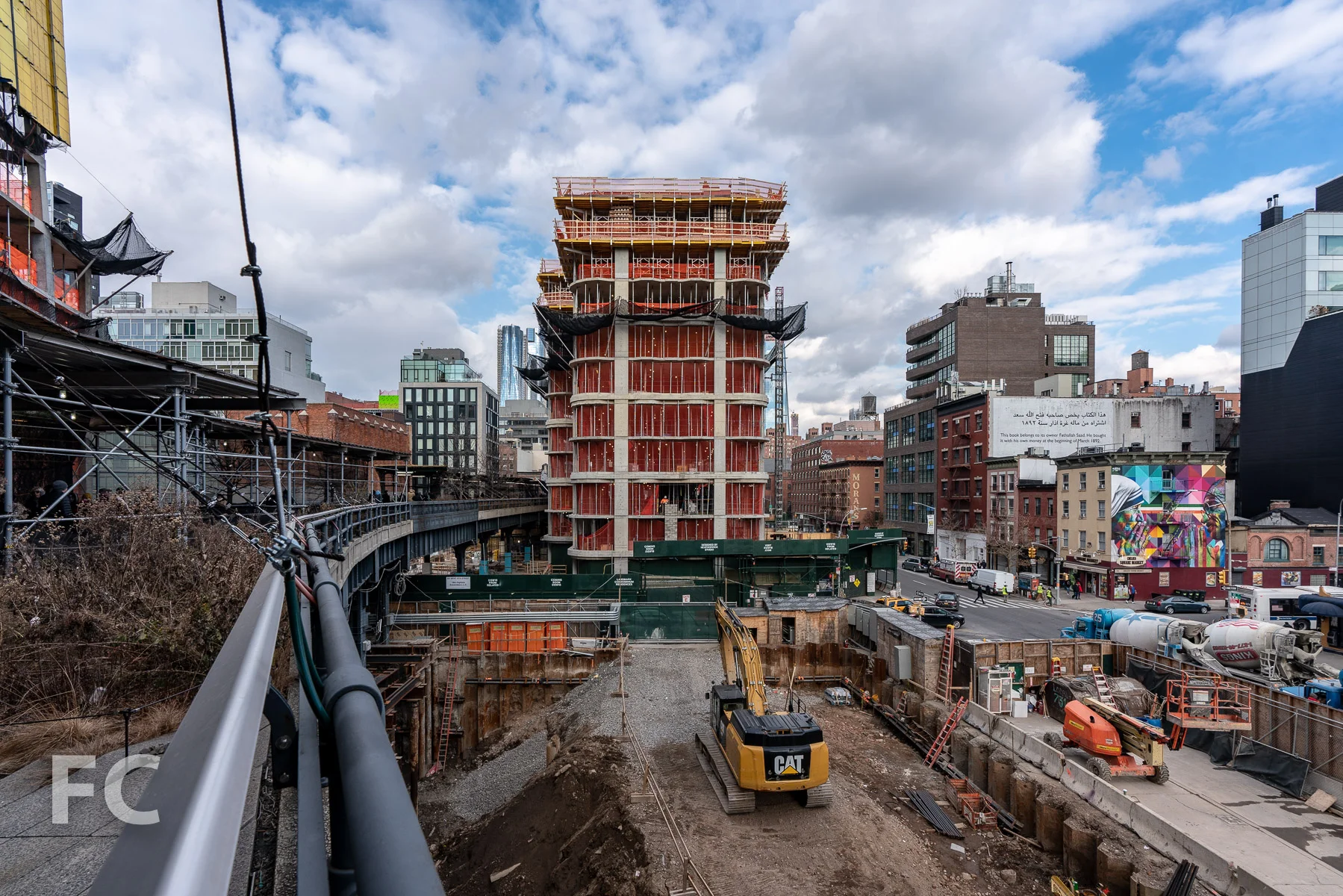 South facade from the High Line.