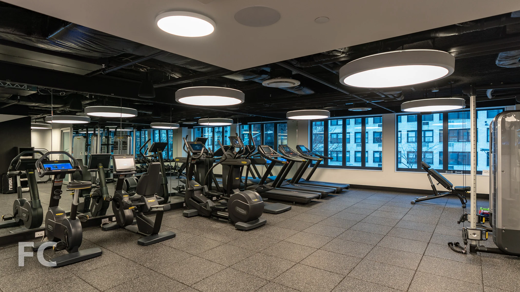 Fitness center.