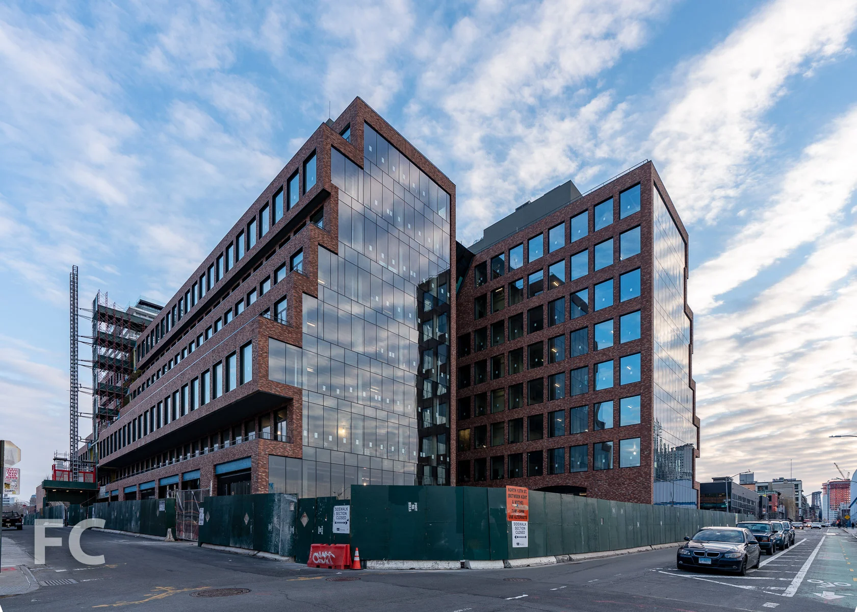 Northwest corner from Kent Avenue.