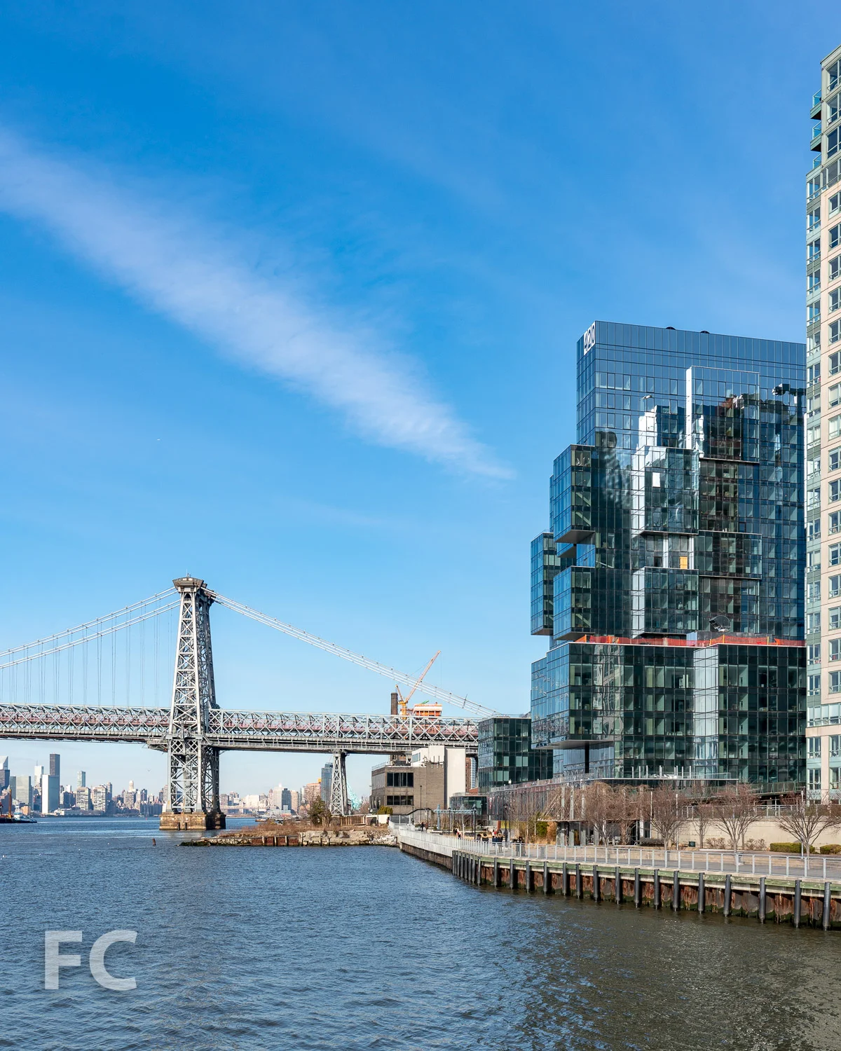 Southwest corner from the East River.