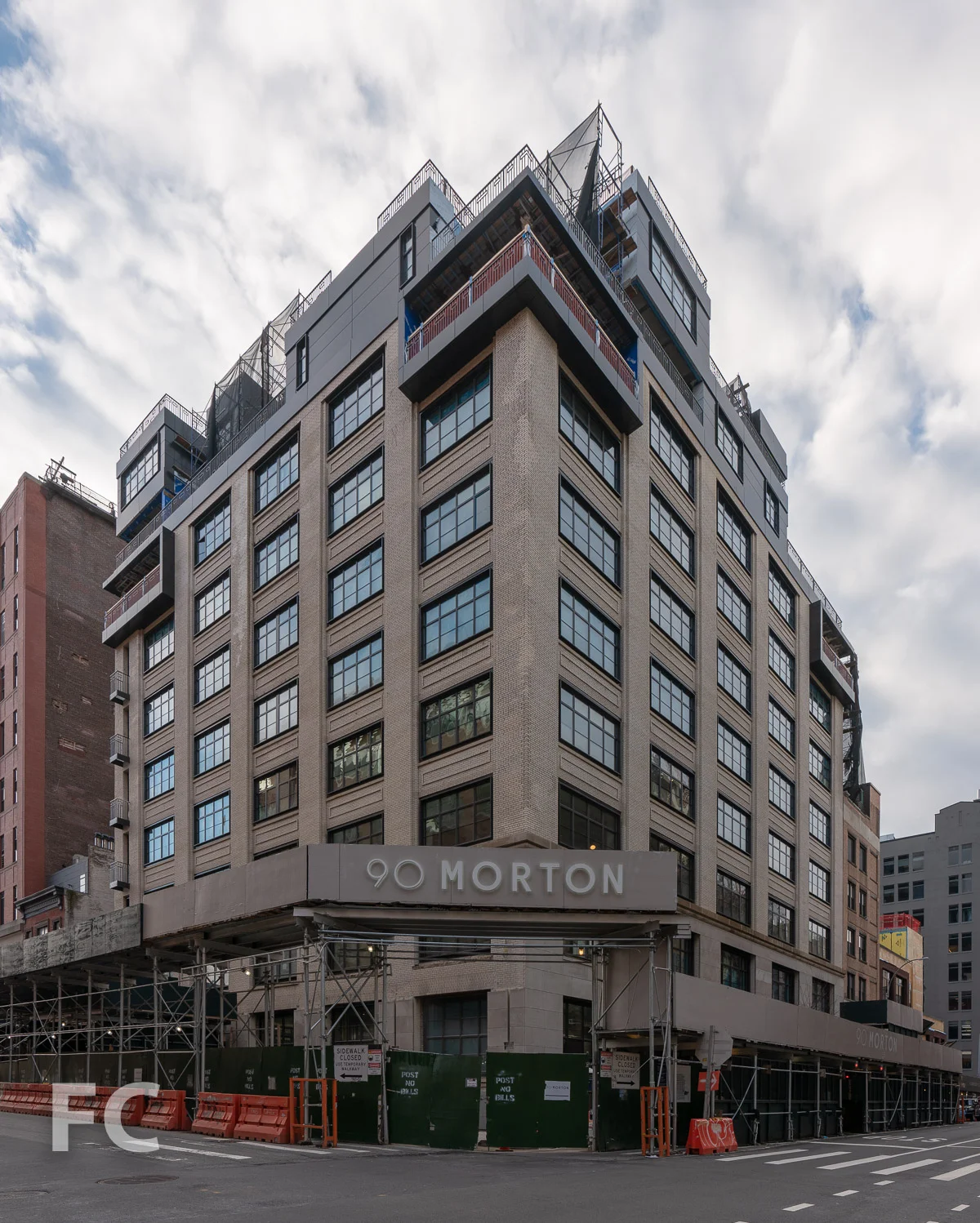 Northwest corner from Greenwich Street and Morton Street.