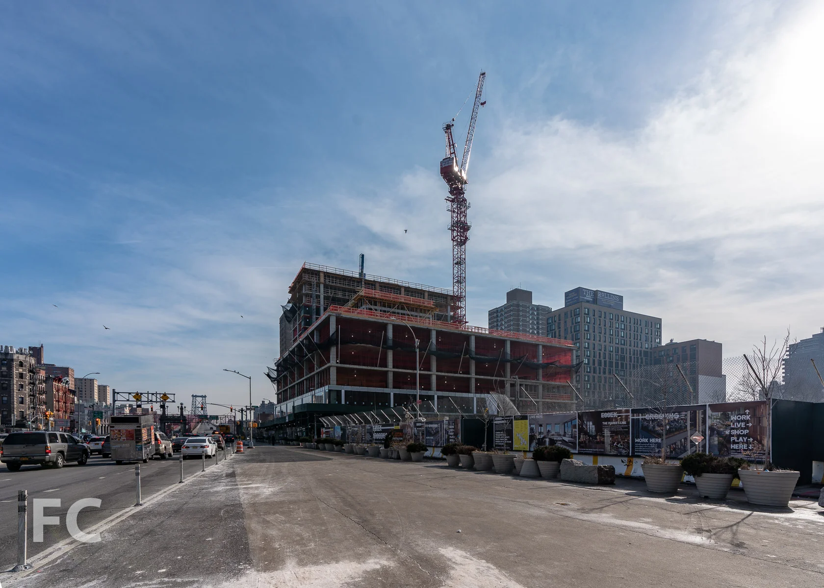 Northwest corner from Delancey Street.