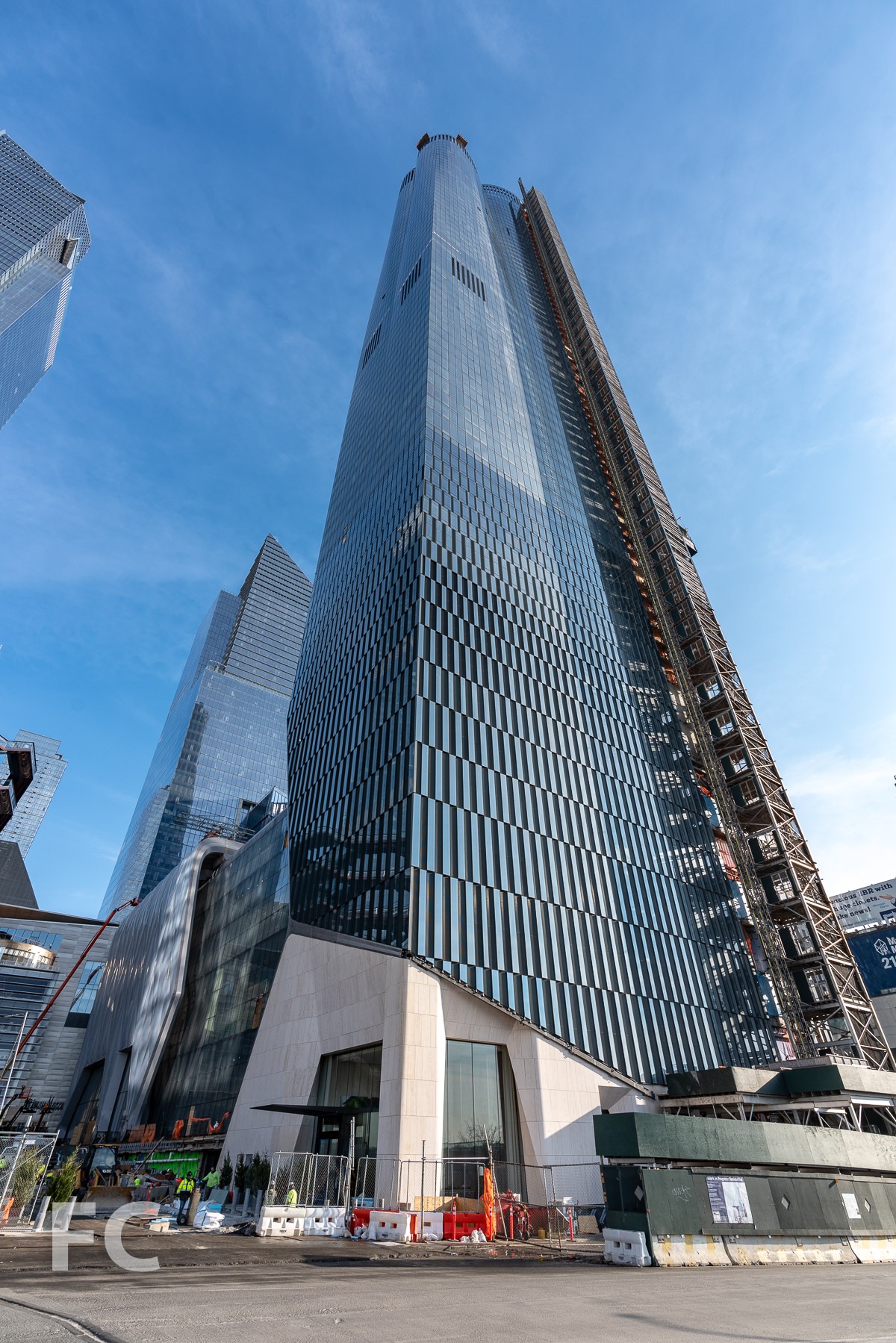 Northwest corner of 15 Hudson Yards from 11th Avenue.