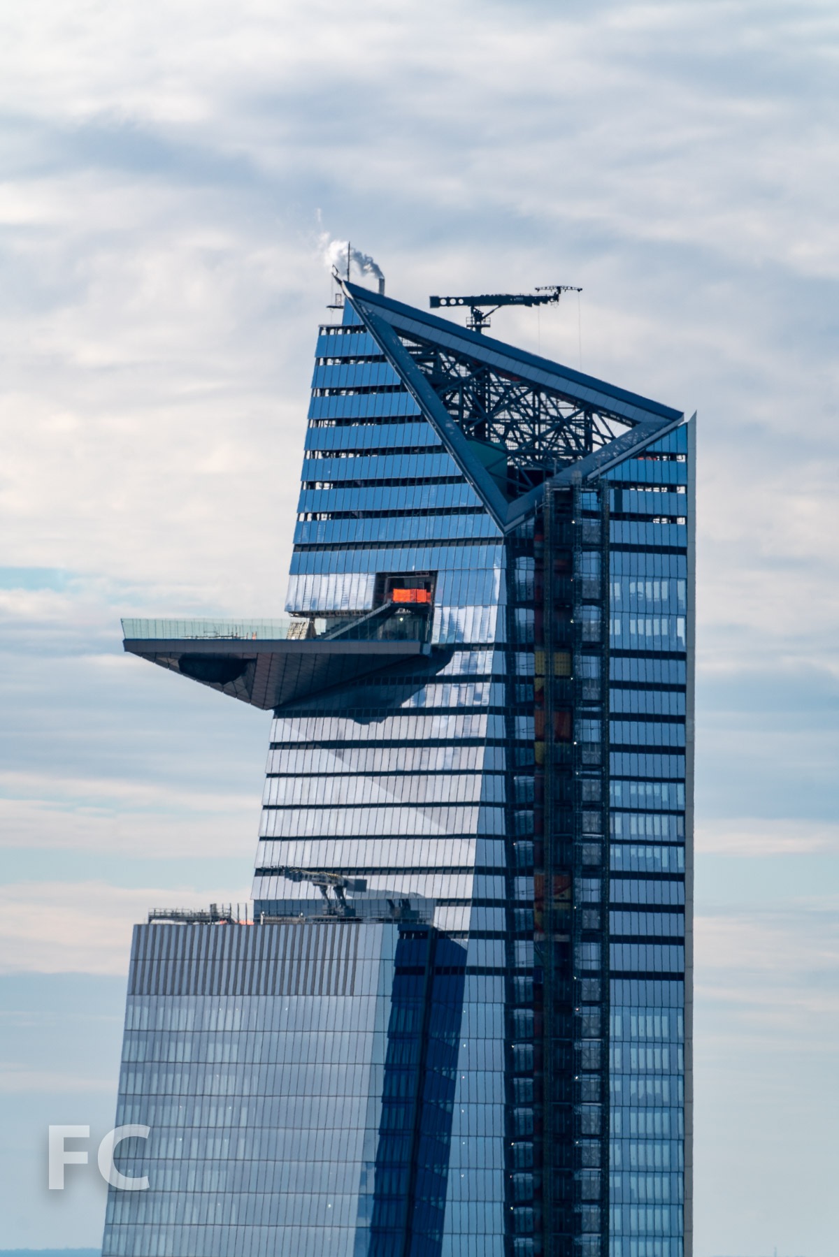 Northeast corner of 30 Hudson Yards.