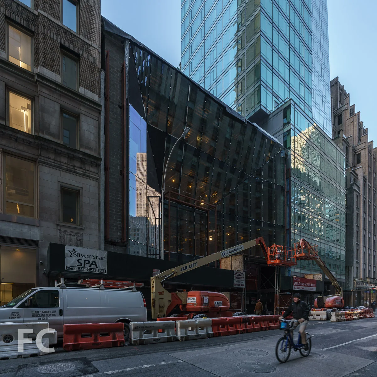 North facade from West 48th Street.