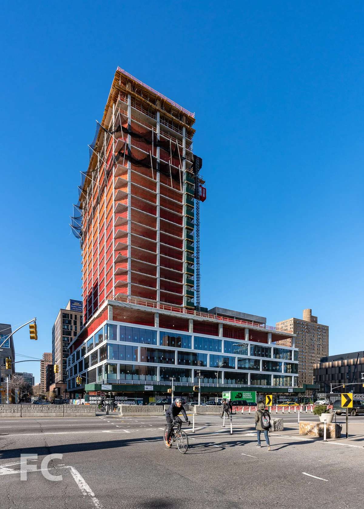 Northeast corner from Delancey Street.
