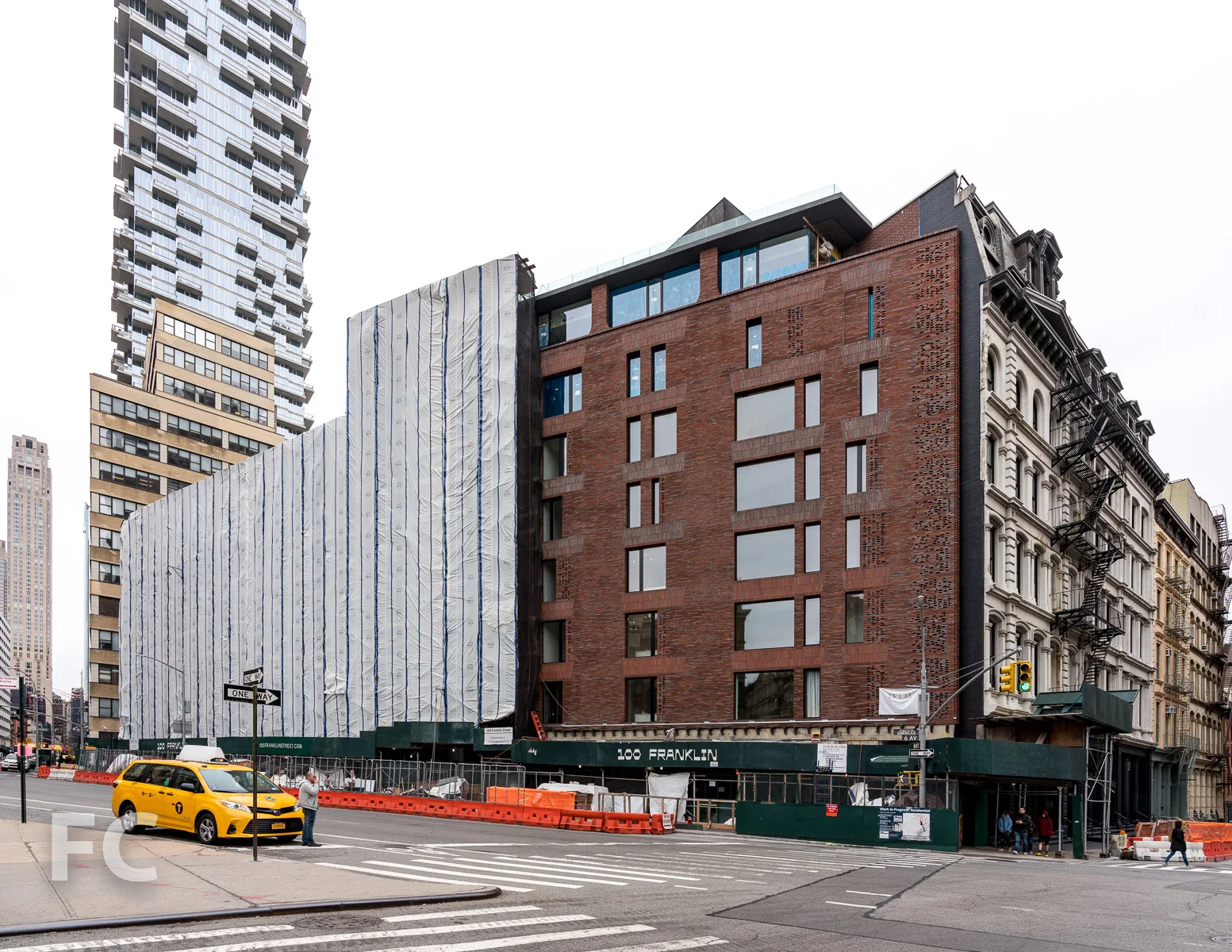 East facades from Church Street.