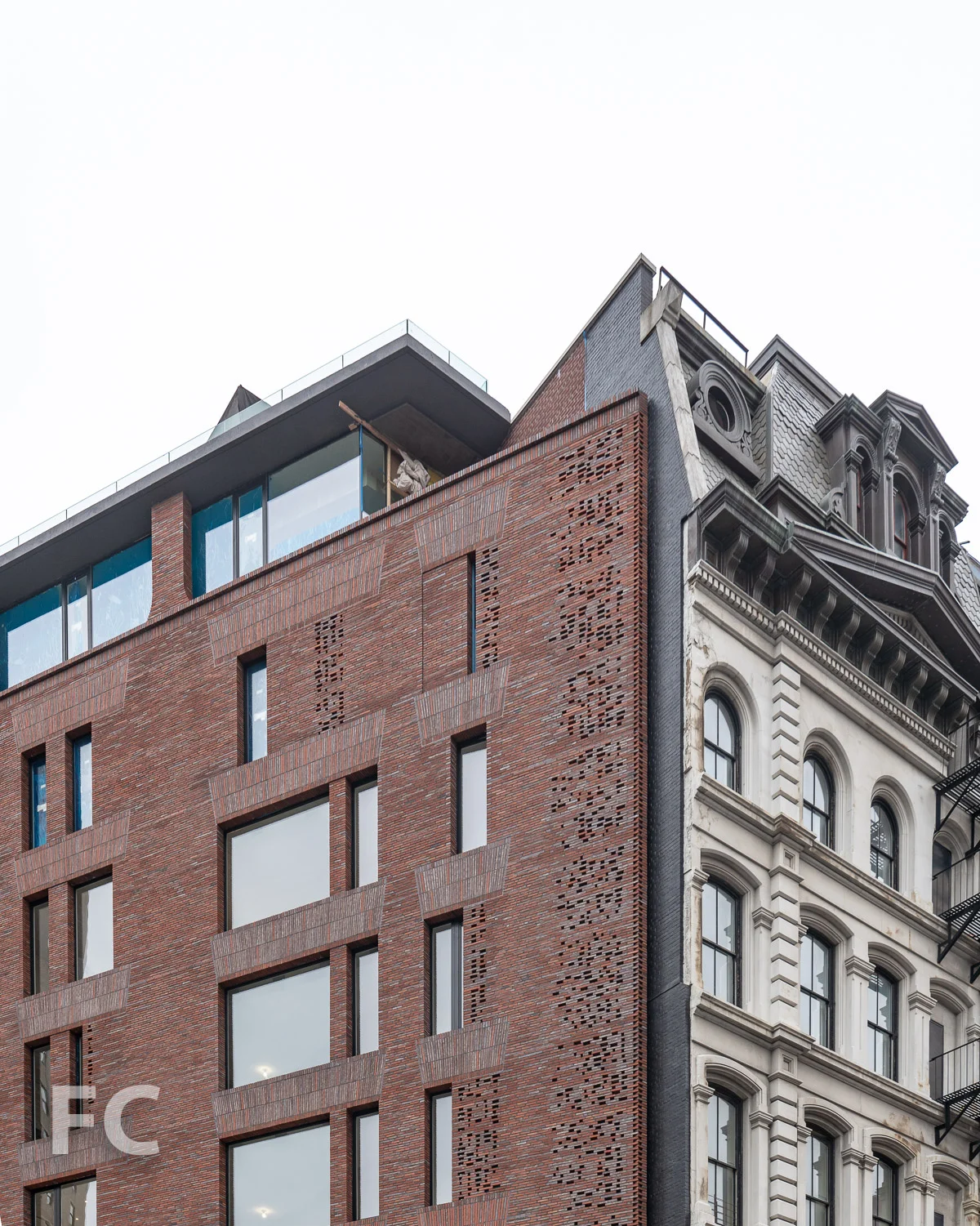Detail of the northeast corner.