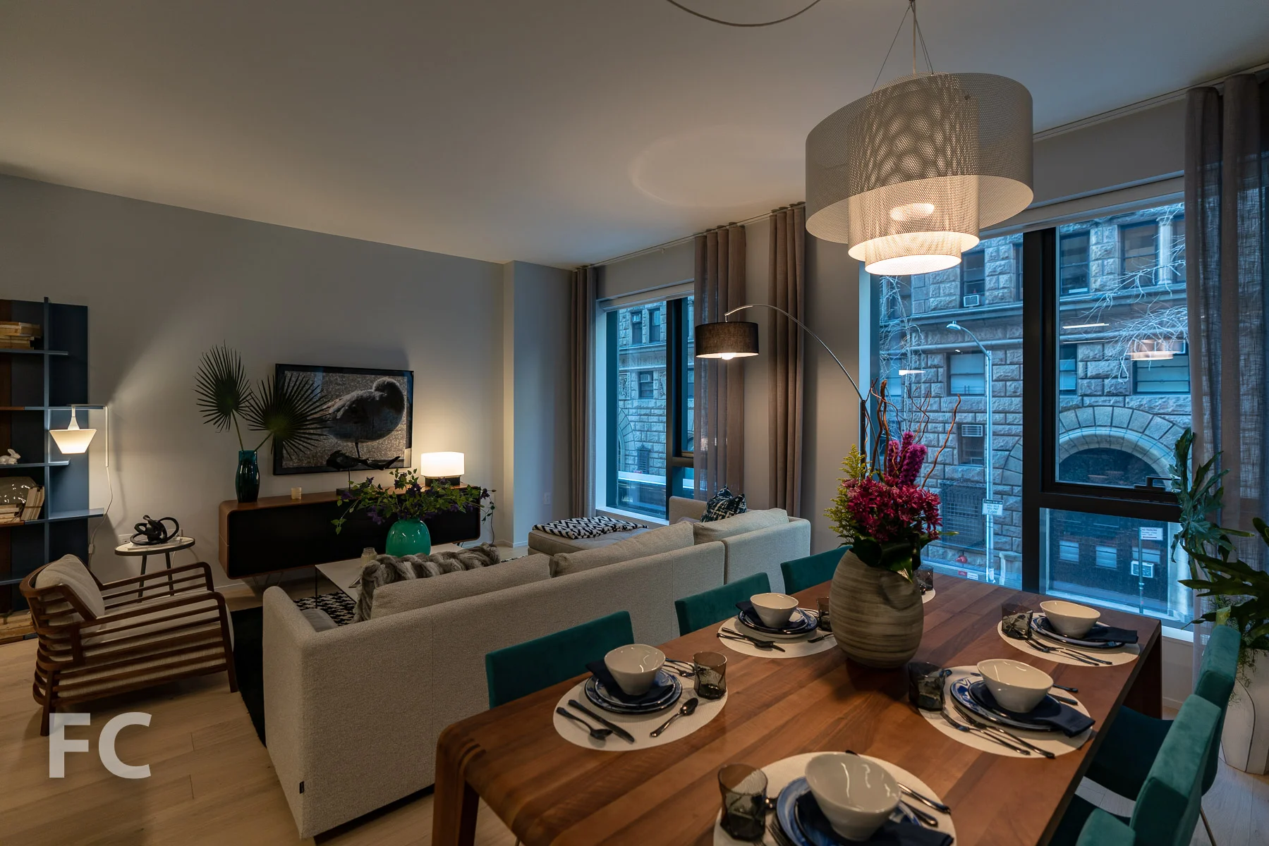 Living/dining room.