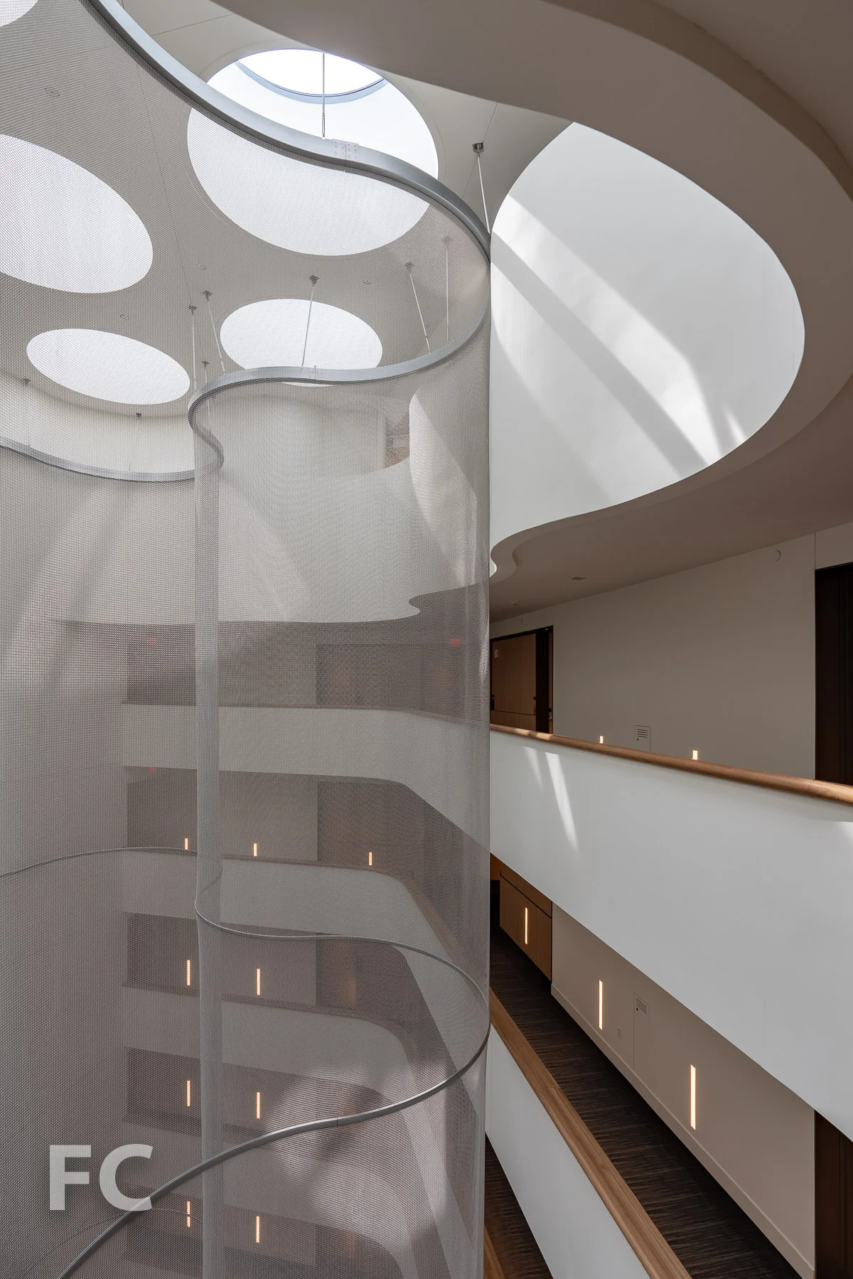 Atrium screen at the 10th floor.