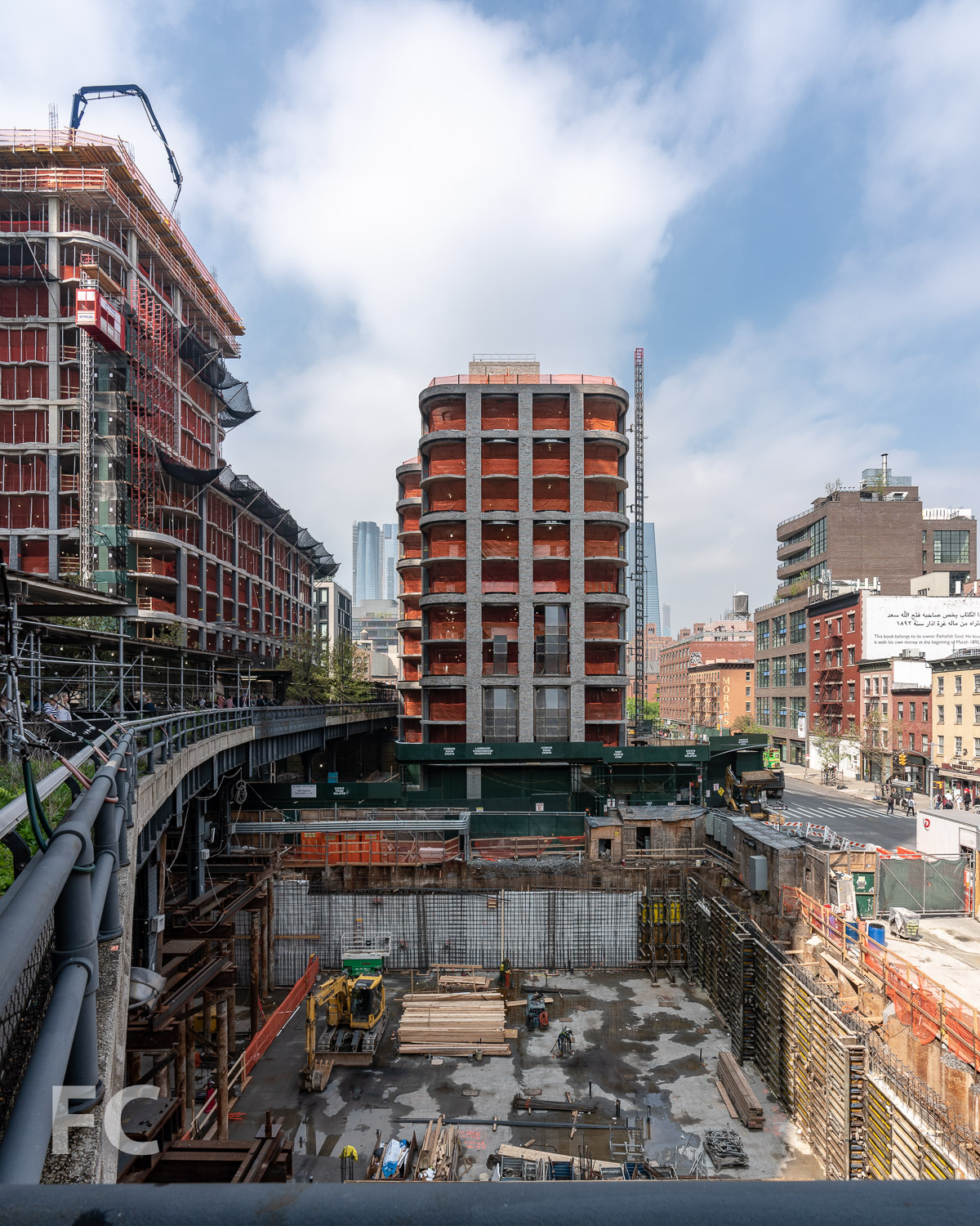 South facade from the High Line.