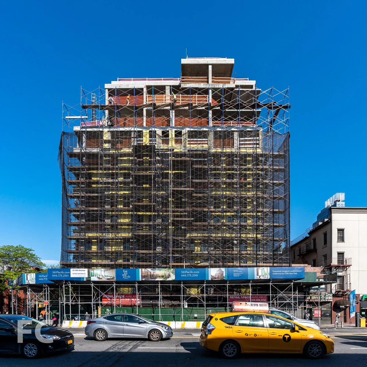 East facade from 4th Avenue.