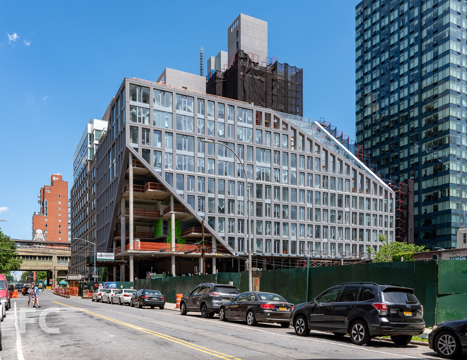 South facade from Crescent Street.