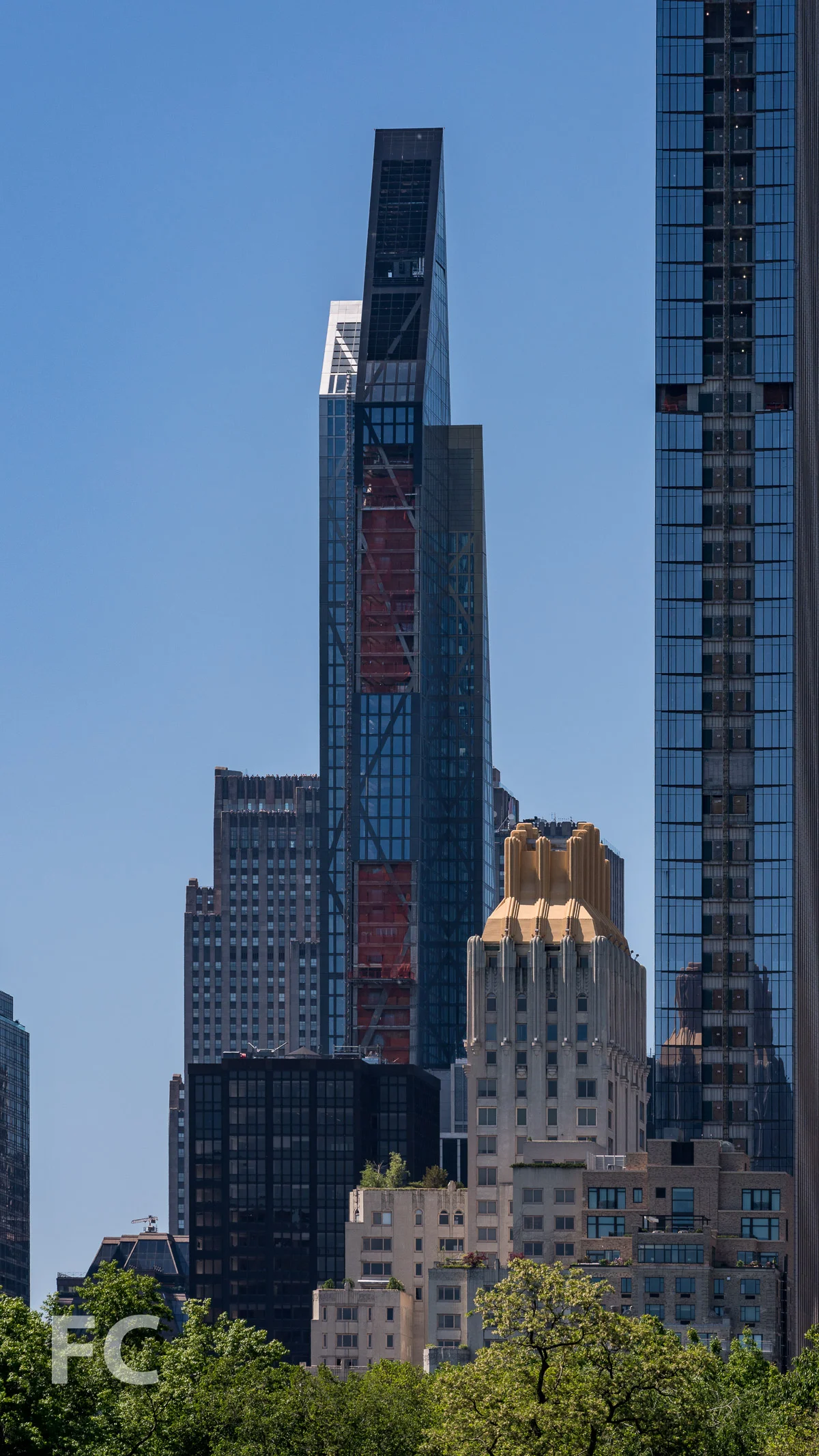 North facade from Central Park.
