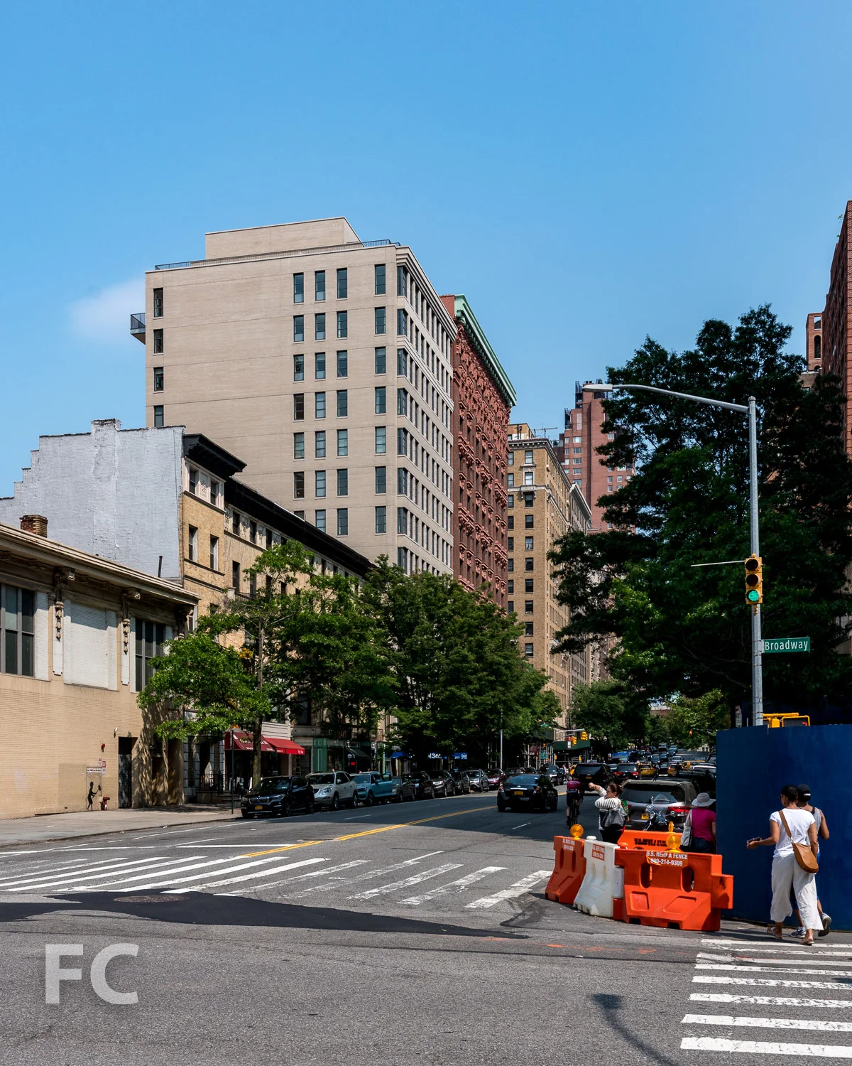 Southwest corner from Broadway.