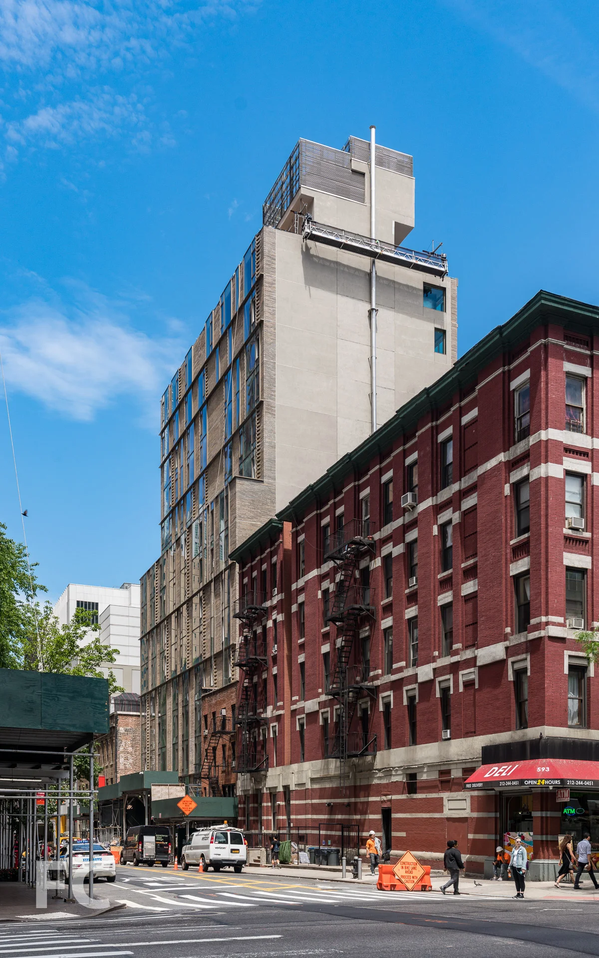 West 43rd Street facade.