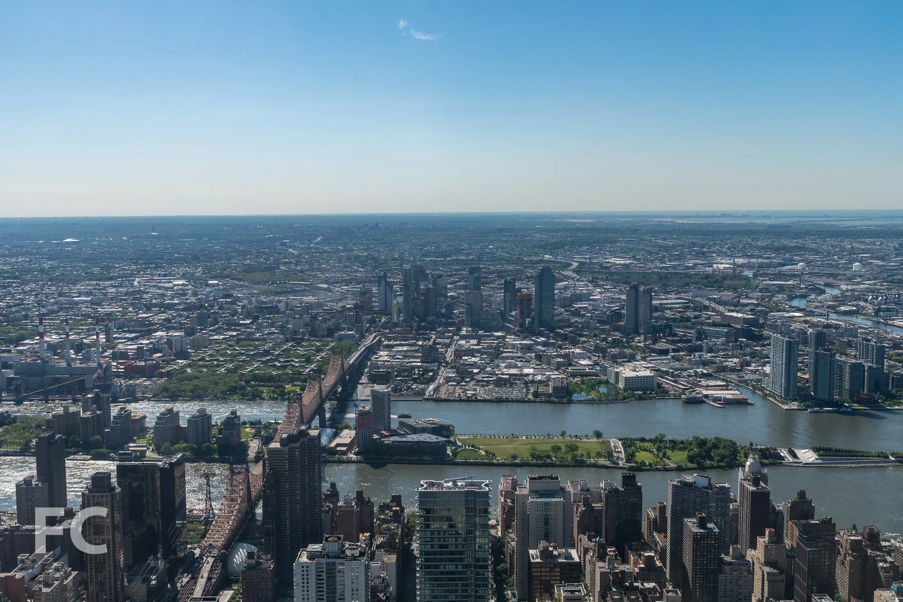 East view towards Long Island City.