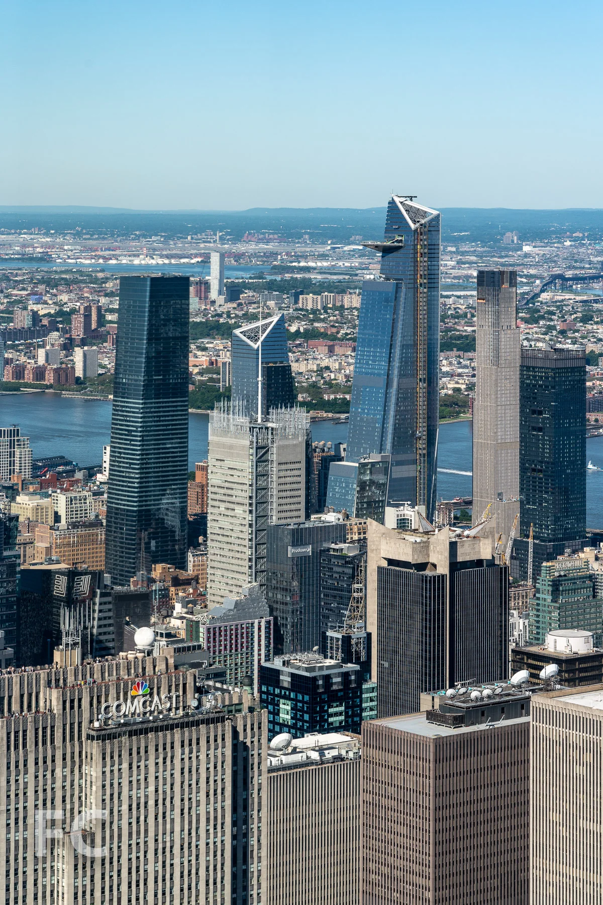 Southwest view towards Hudson Yards.