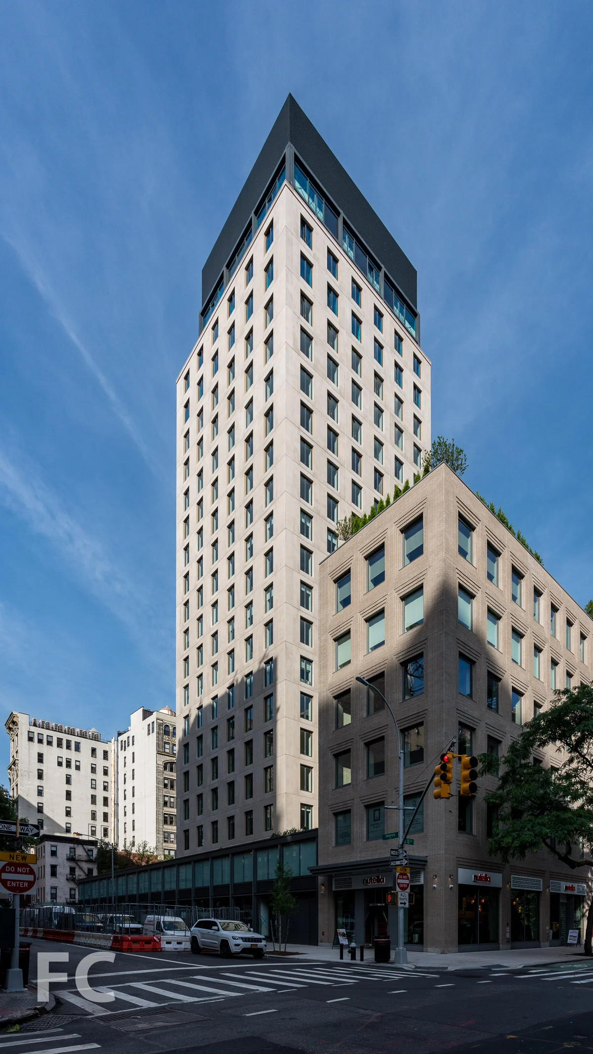Northeast corner from East 13th Street and University Place.