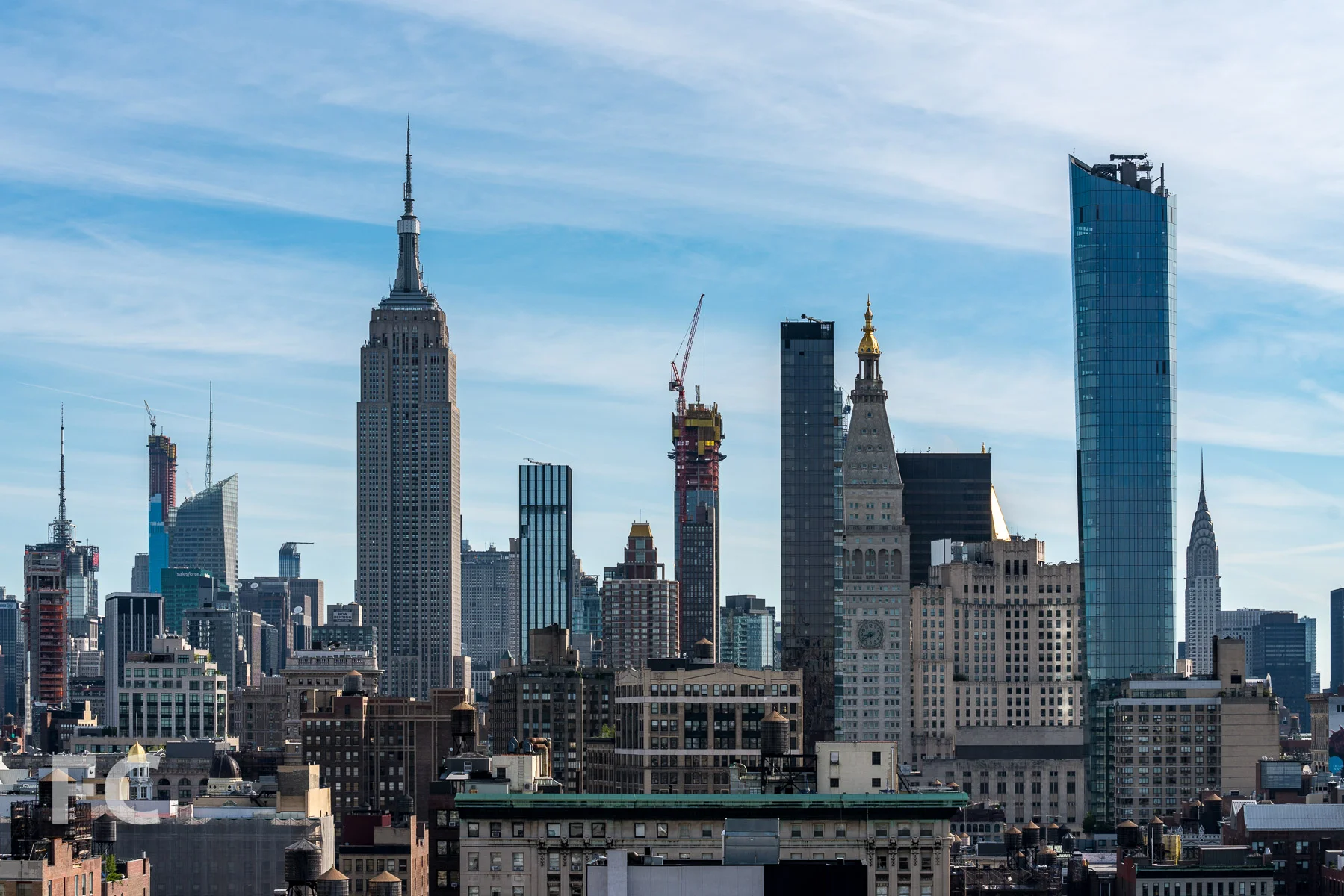 View north towards Midtown from the penthouse.