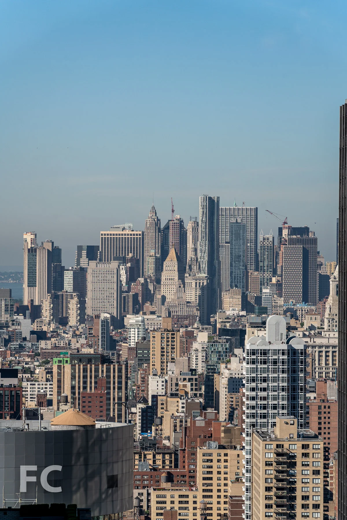 View south towards Lower Manhattan.