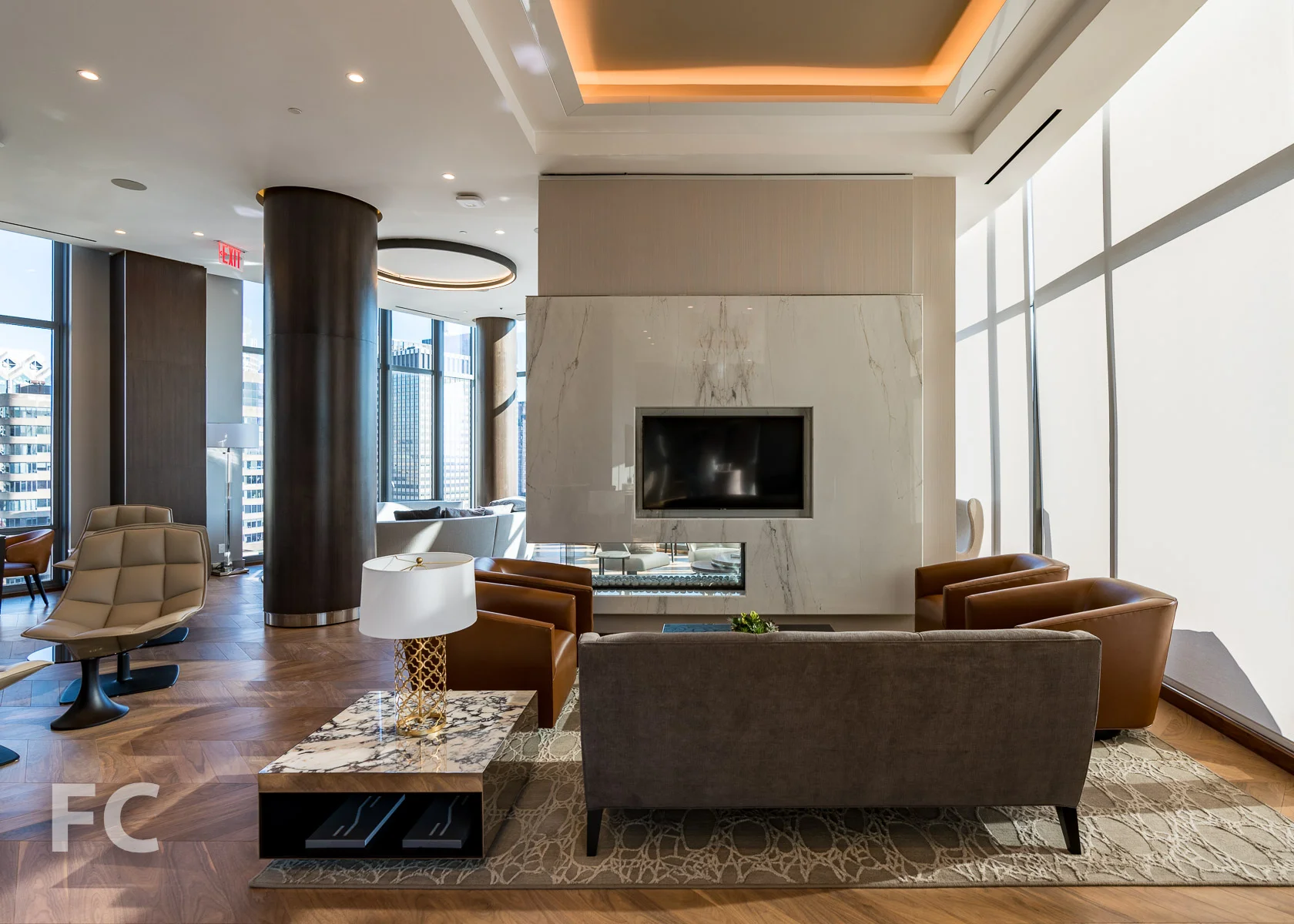 Sky lounge at The Summit level.