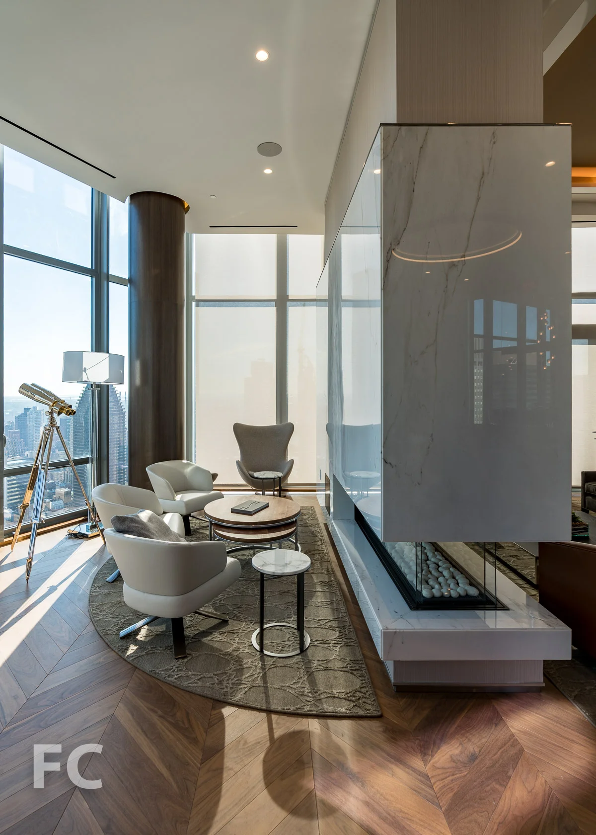 Sky lounge at The Summit level.