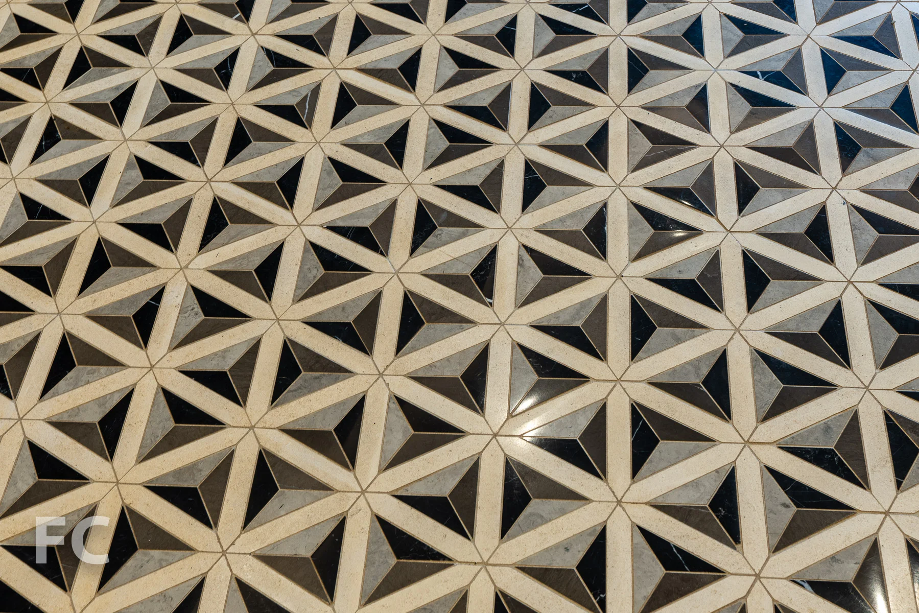 Entry floor detail.