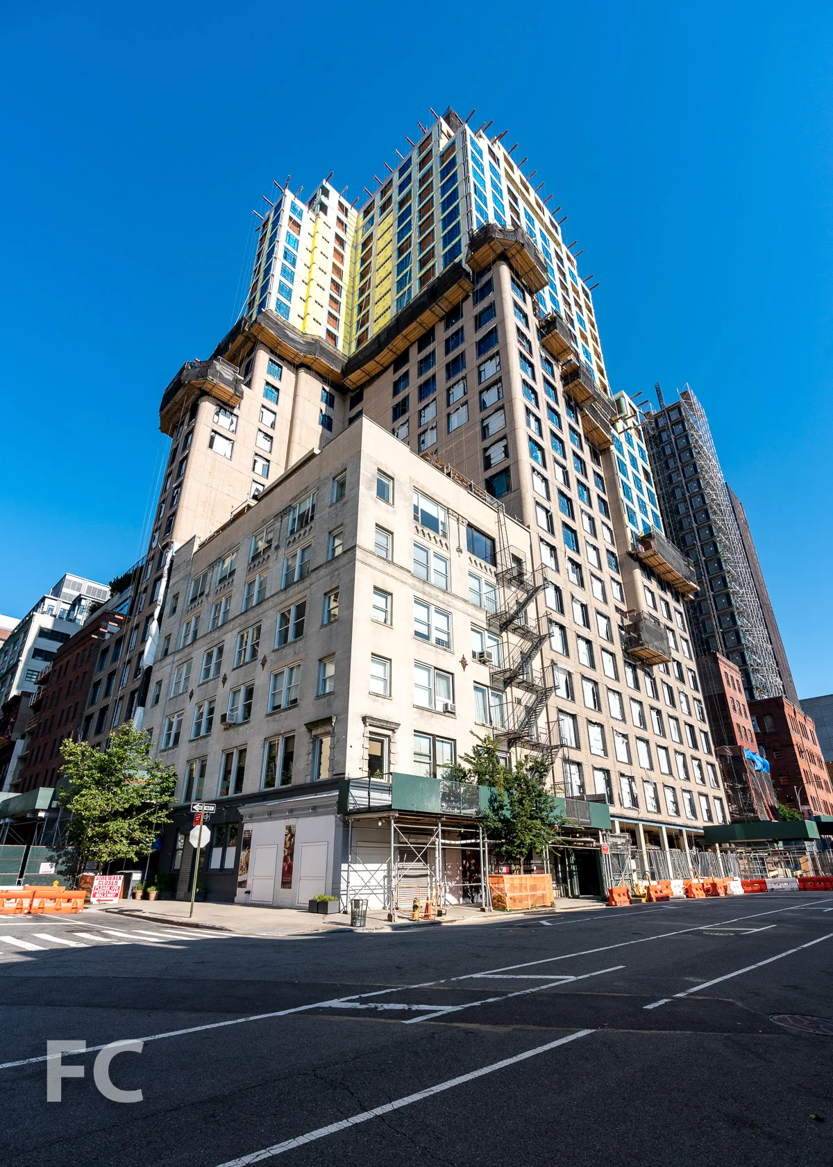 Northwest corner from Greenwich Street.