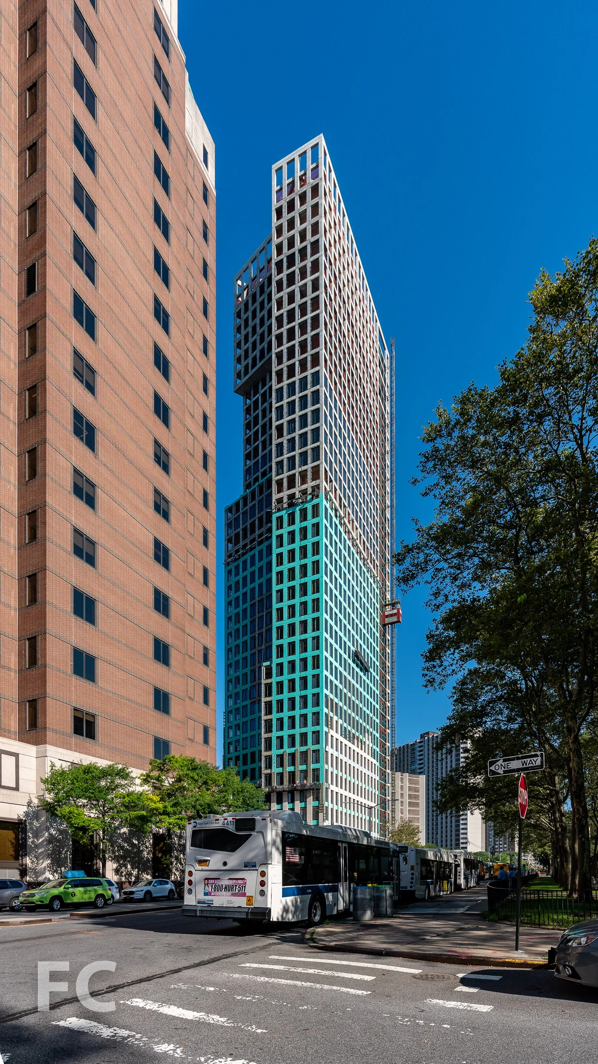 Southeast corner from Cadman Plaza.