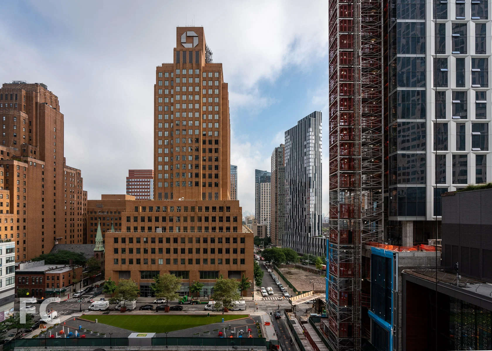 View from the outdoor terrace on floor 7.