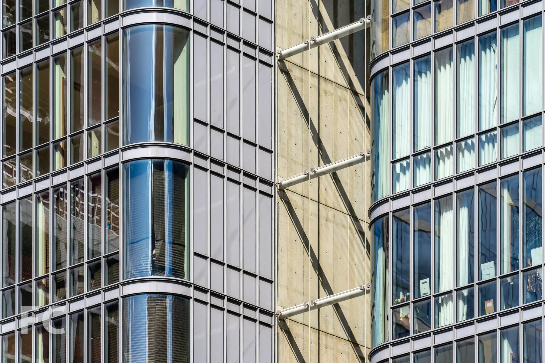 West facade detail.