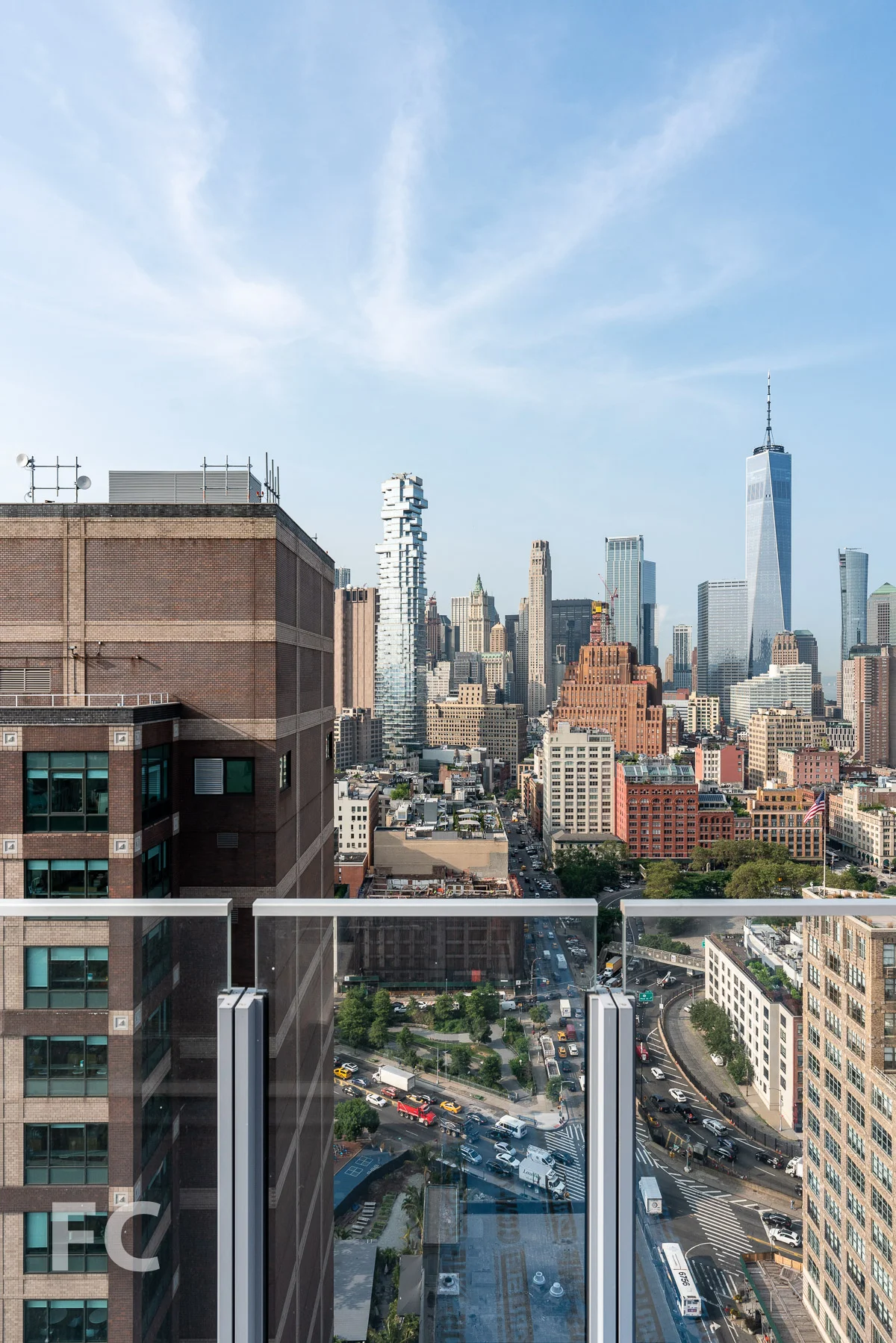View south towards Lower Manhattan.