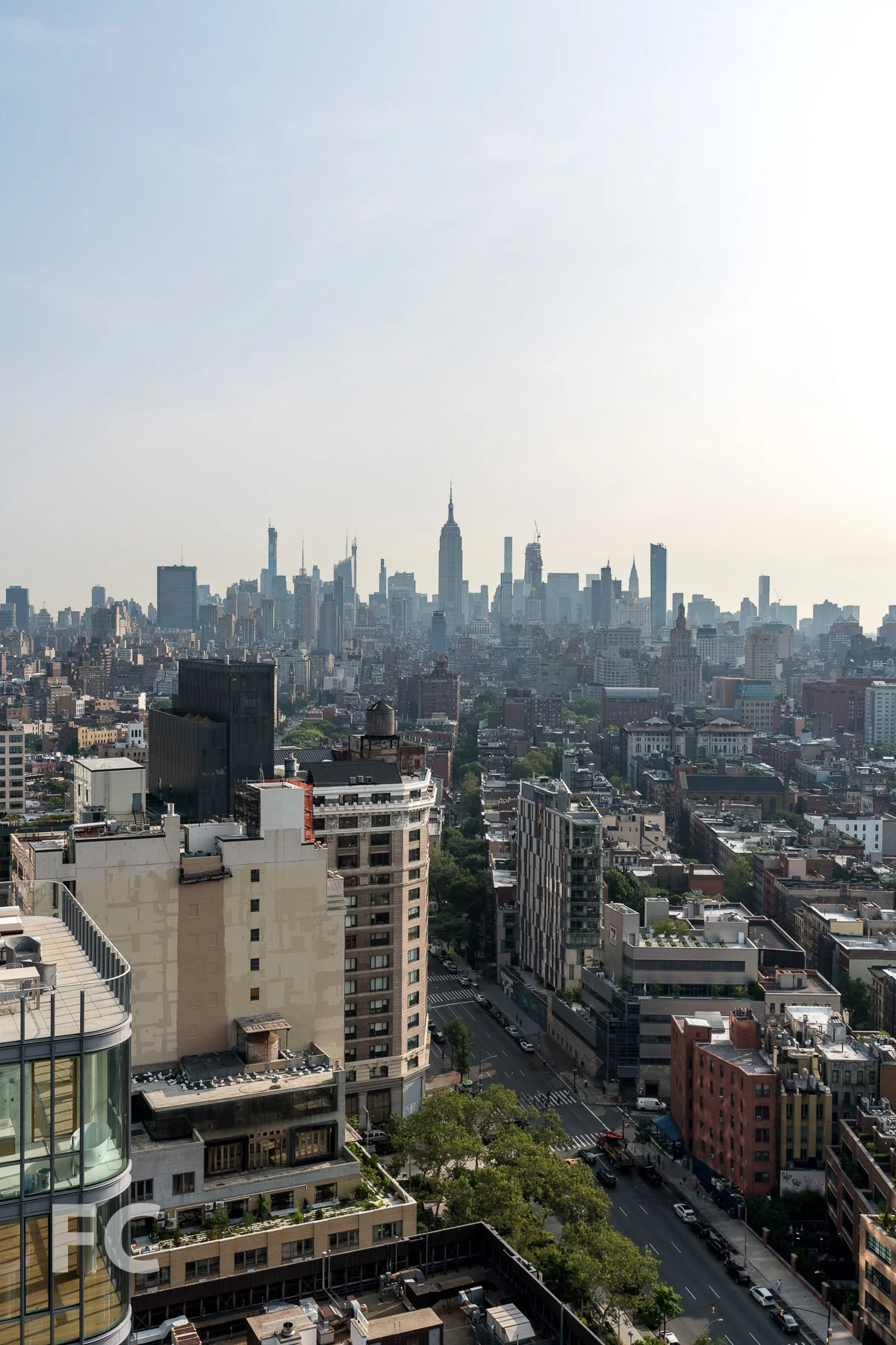 View north towards Midtown.