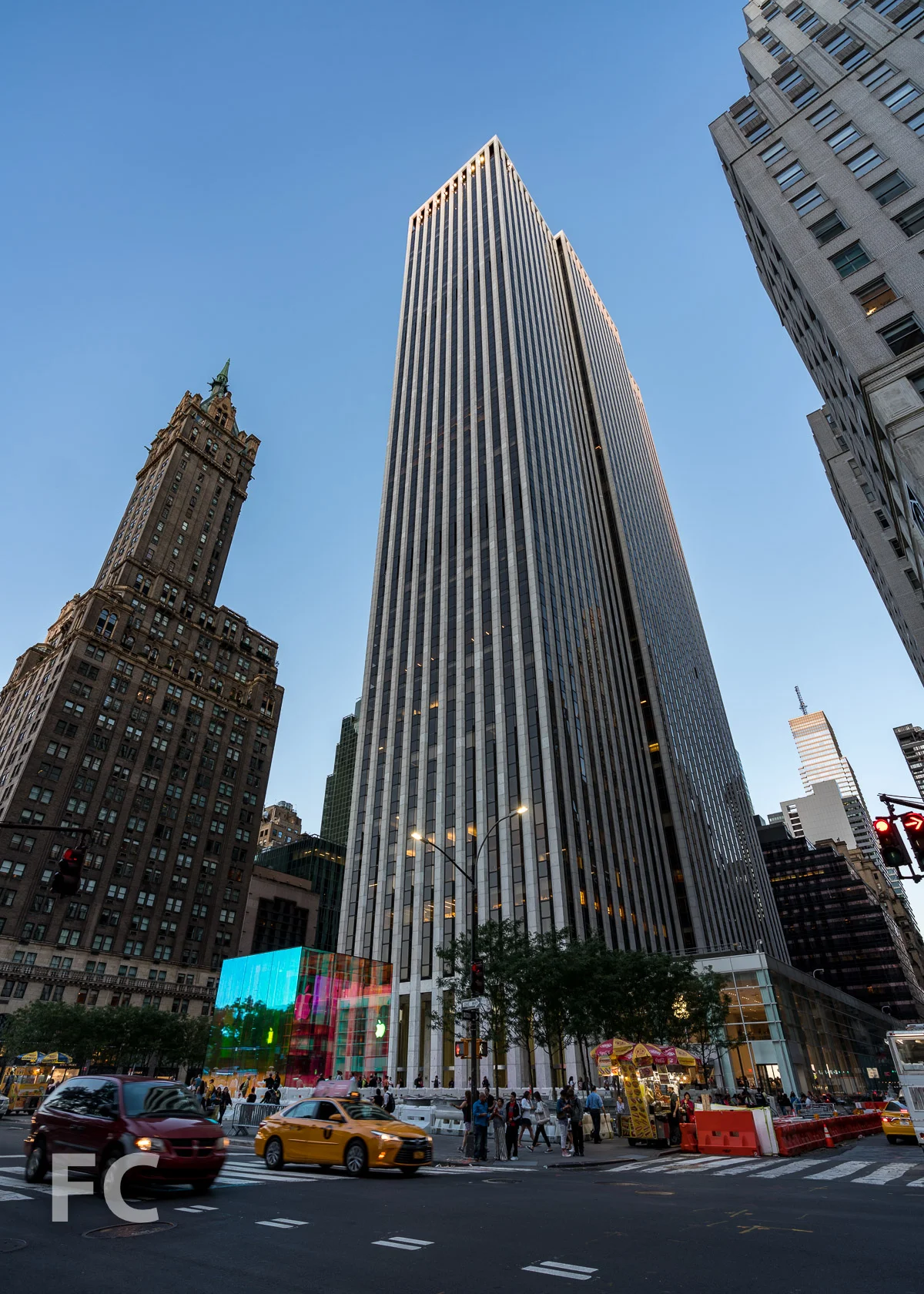 Southwest corner from 5th Avenue.