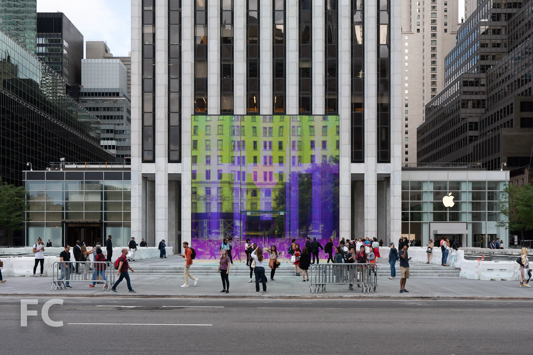 West facade from 5th Avenue.