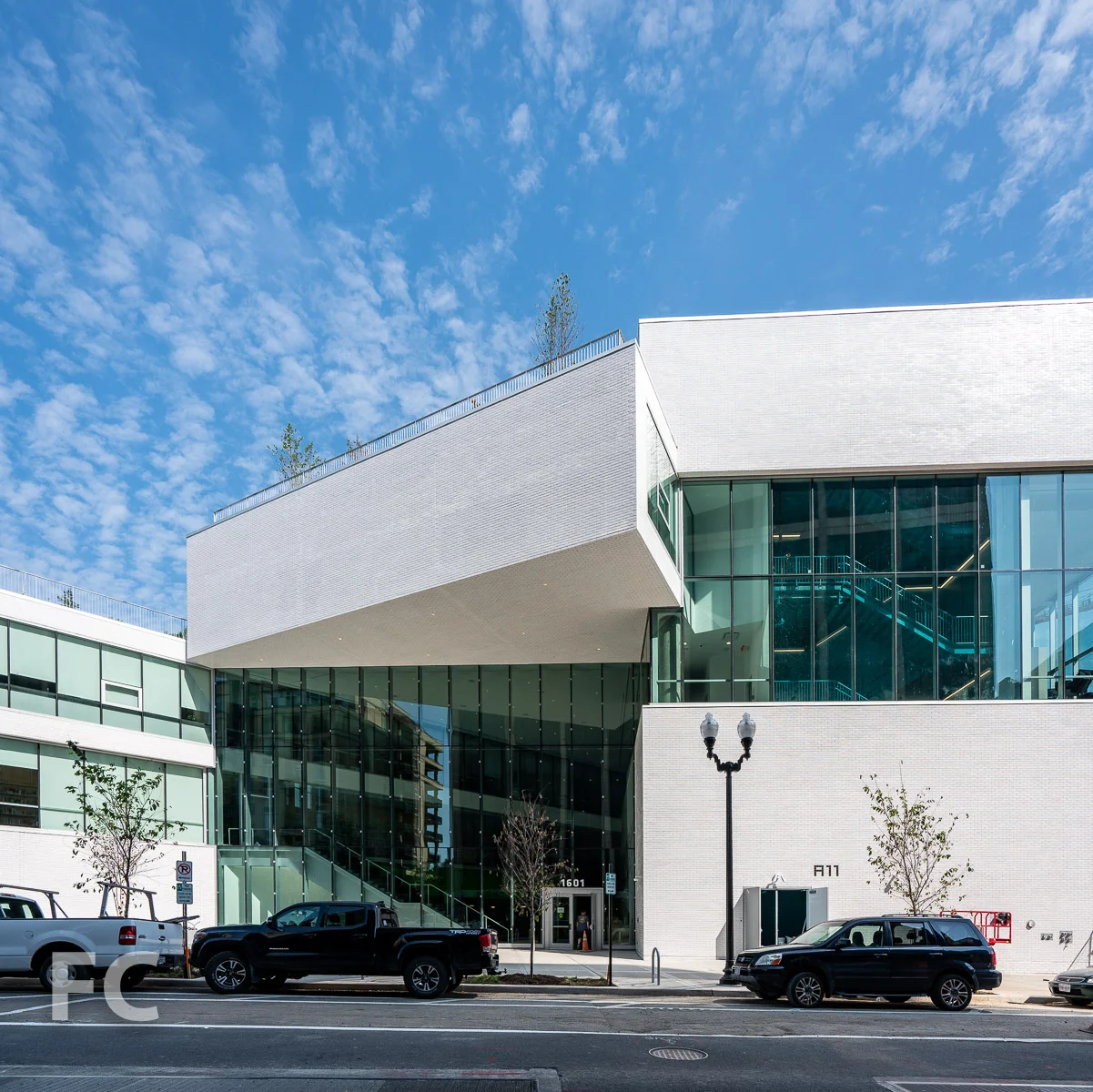 South facade from Wilson Boulevard.