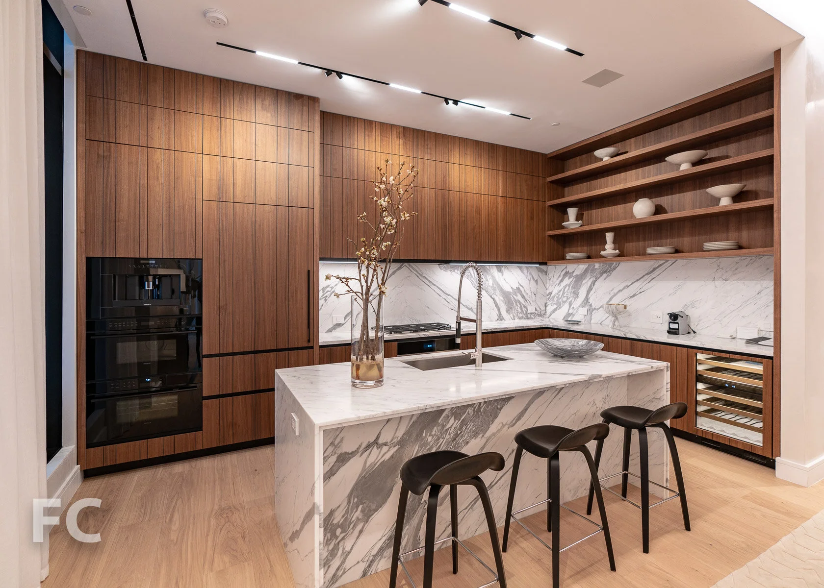 Kitchen in the model home at The Residences.