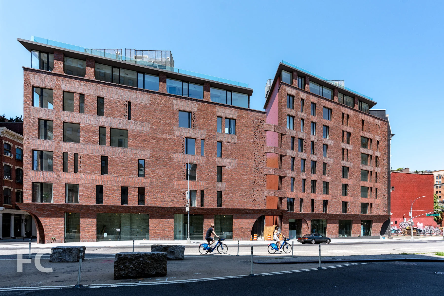 East facades from Church Street.