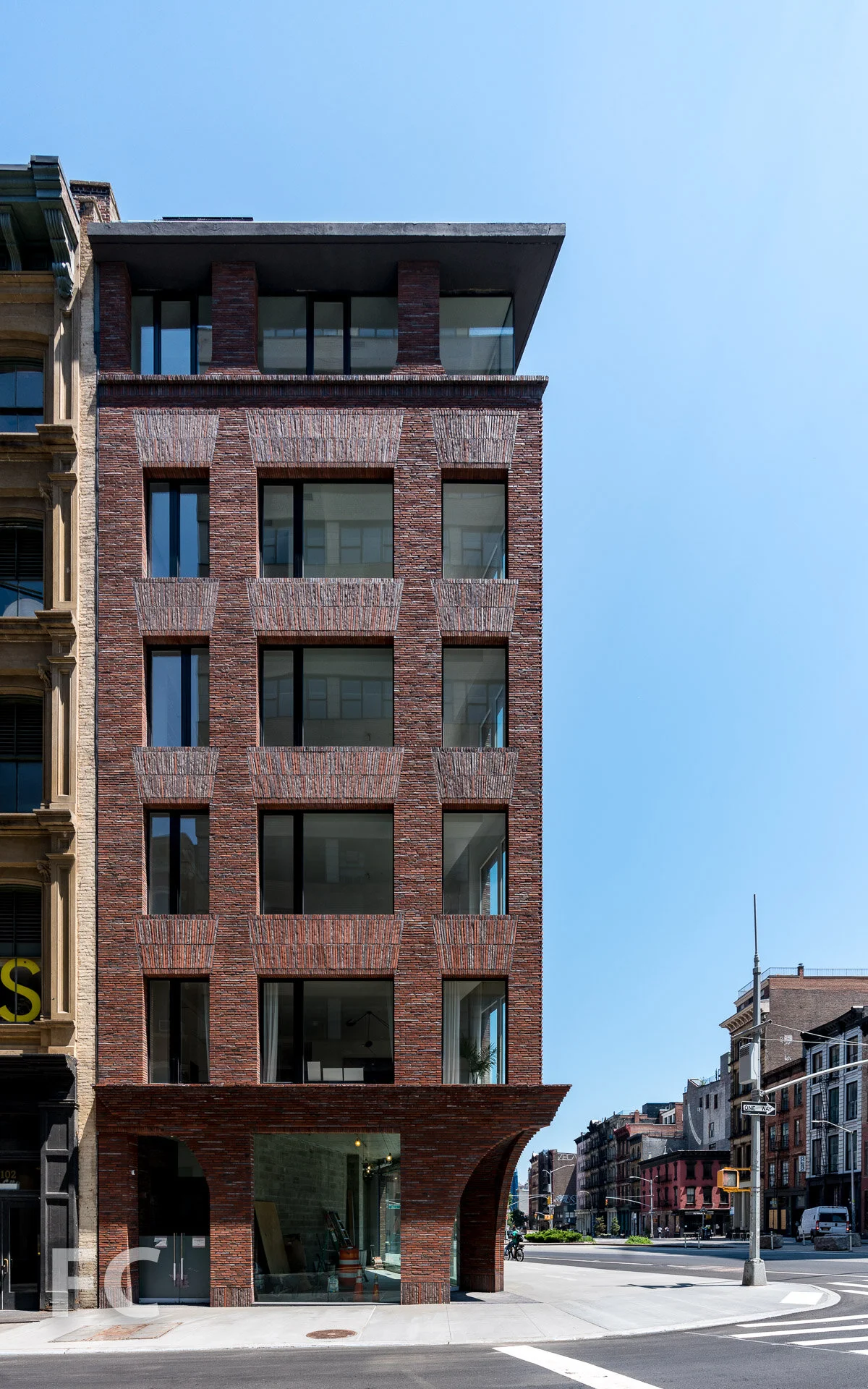 South facade from Franklin Street.