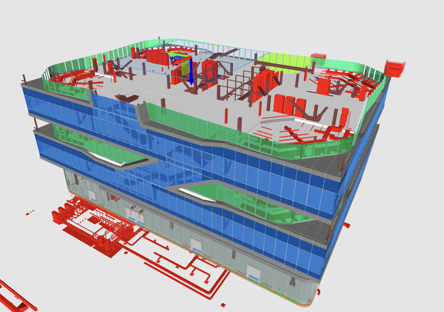 Kravis Hall 3d model at level 5.