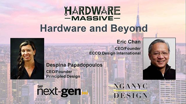Eric Chan will be speaking at Hardwarecon on Tuesday March 20th at 6:00 PM along with Despina Papadopoulos, CEO/founder of Principled Design. Don't forget to buy your ticket. We look forward to seeing you soon! 😀 link in bio ⬆️
